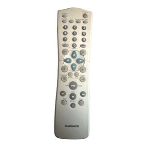 Magnavox NC 25116/01 TV DVD Player Remote Control Silver Gray